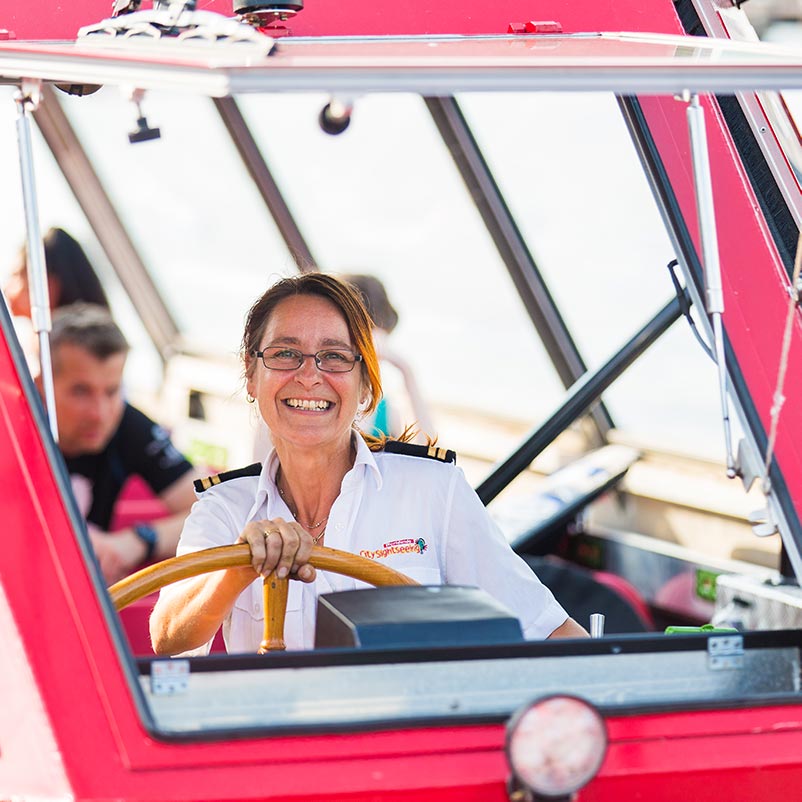 City Sightseeing Hop-on Hop-off by boat in Amsterdam