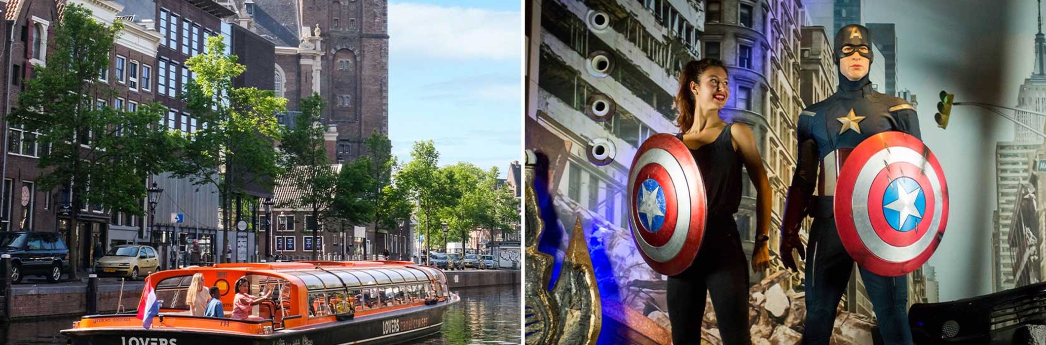 Madame Tussauds + Amsterdam Canal Cruise