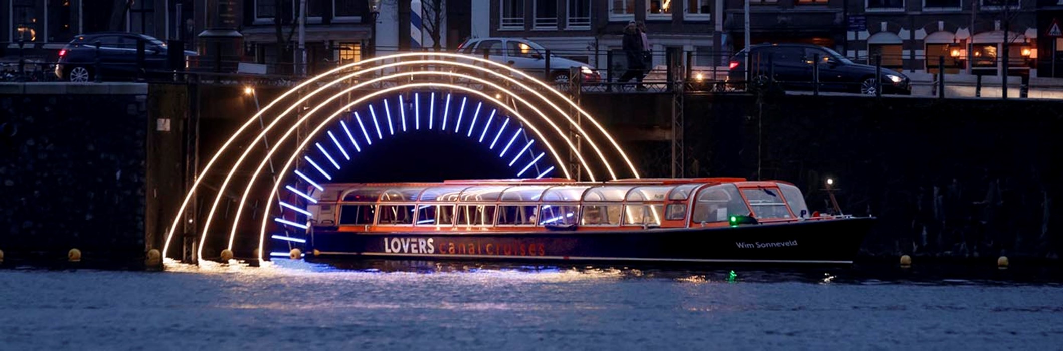 Amsterdam Light Festival Cruise dal ristorante Loetje
