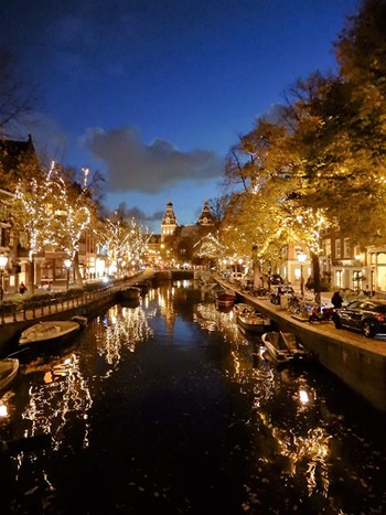 Christmas on the Amsterdam canals