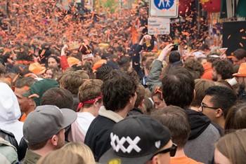 King's Day on the Amsterdam canals