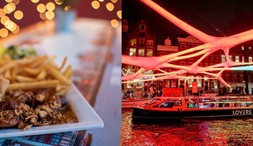 Amsterdam Light Festival 2022 – 2023 Bootsfahrt mit Satay Abendessen