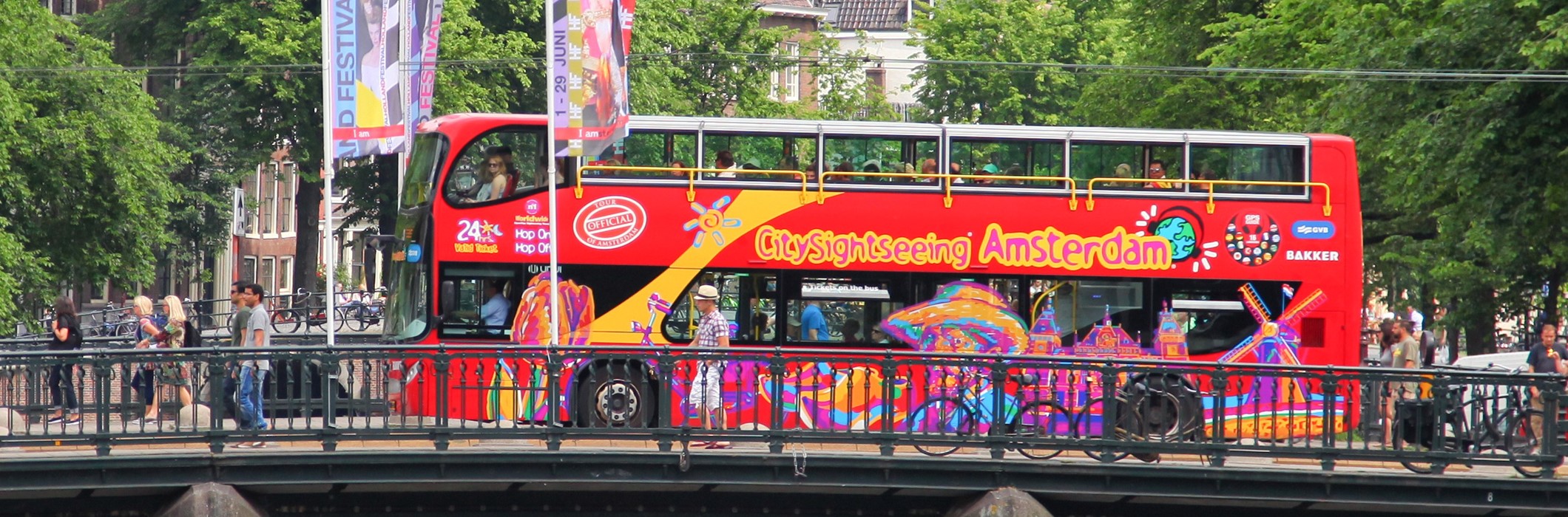 Hop on Hop off Bus + Barco 24 H. Ámsterdam Ticket Familiar