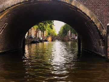 Reguliersgracht bridges lined up