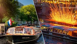 Crociera sui canali di Amsterdam di giorno e di notte